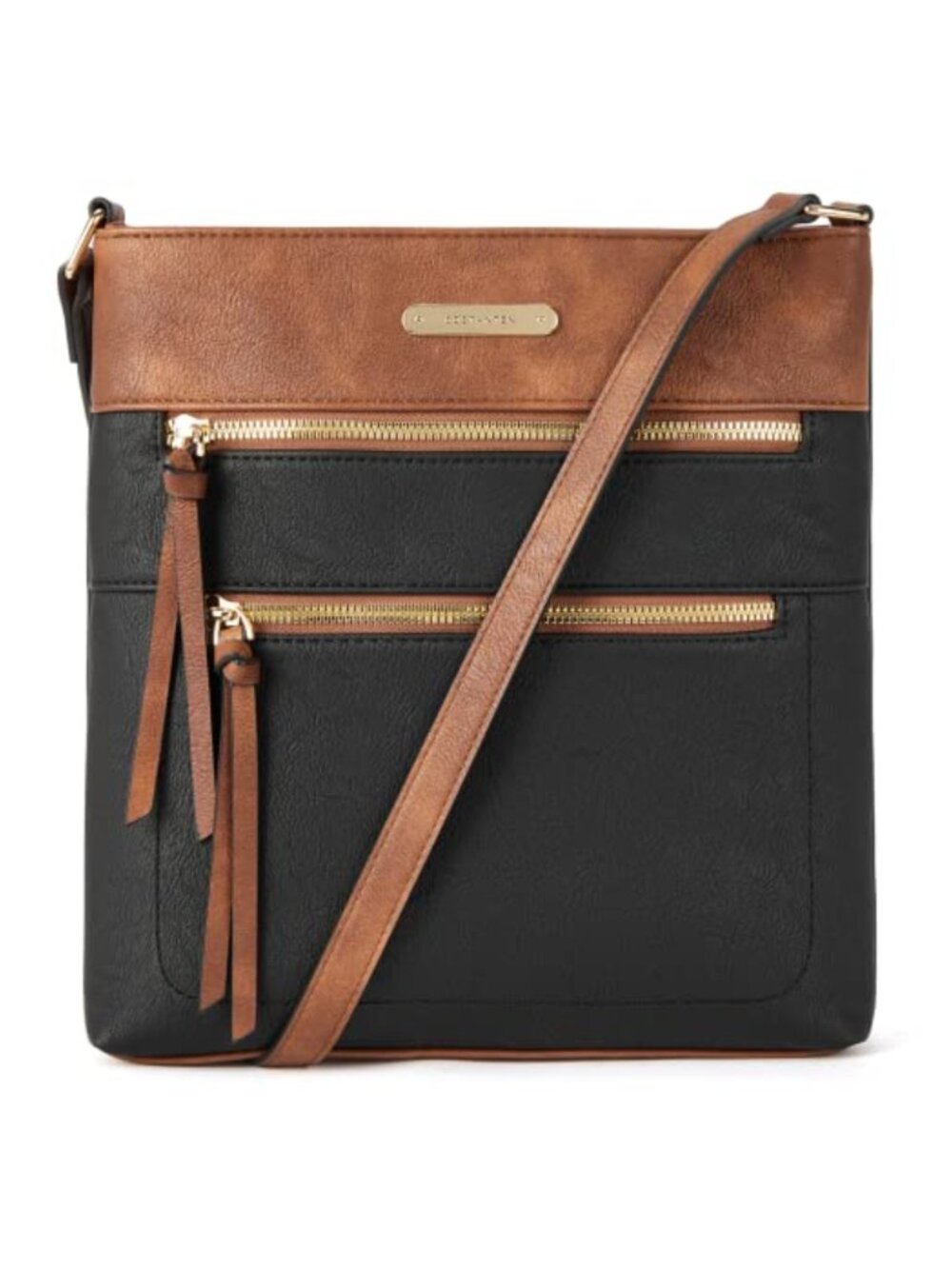 Faux Leather Quilted Crossbody Purses for Women with Tassel Shoulder Bag